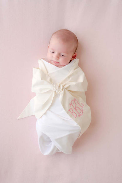 Beaufort Bonnet Bow Swaddle ® - Palmetto Pearl