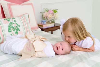Beaufort Bonnet Bow Swaddle ® - Pearl Strand Silk