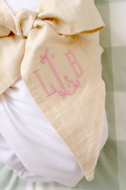 Beaufort Bonnet Bow Swaddle ® - Pearl Strand Silk