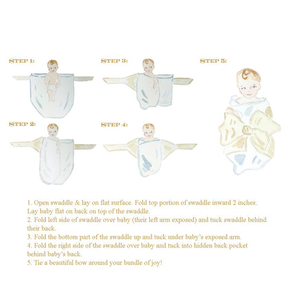 Beaufort Bonnet Bow Swaddle ® - Palm Beach Pink