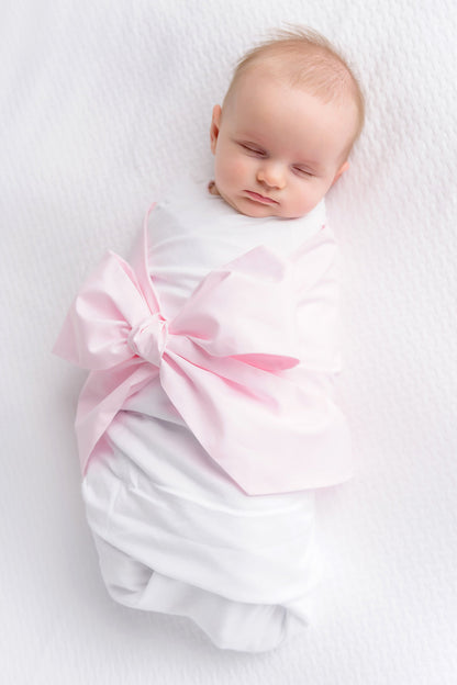 Beaufort Bonnet Bow Swaddle ® - Palm Beach Pink