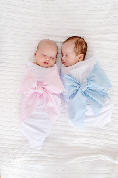 Beaufort Bonnet Bow Swaddle ® - Palm Beach Pink