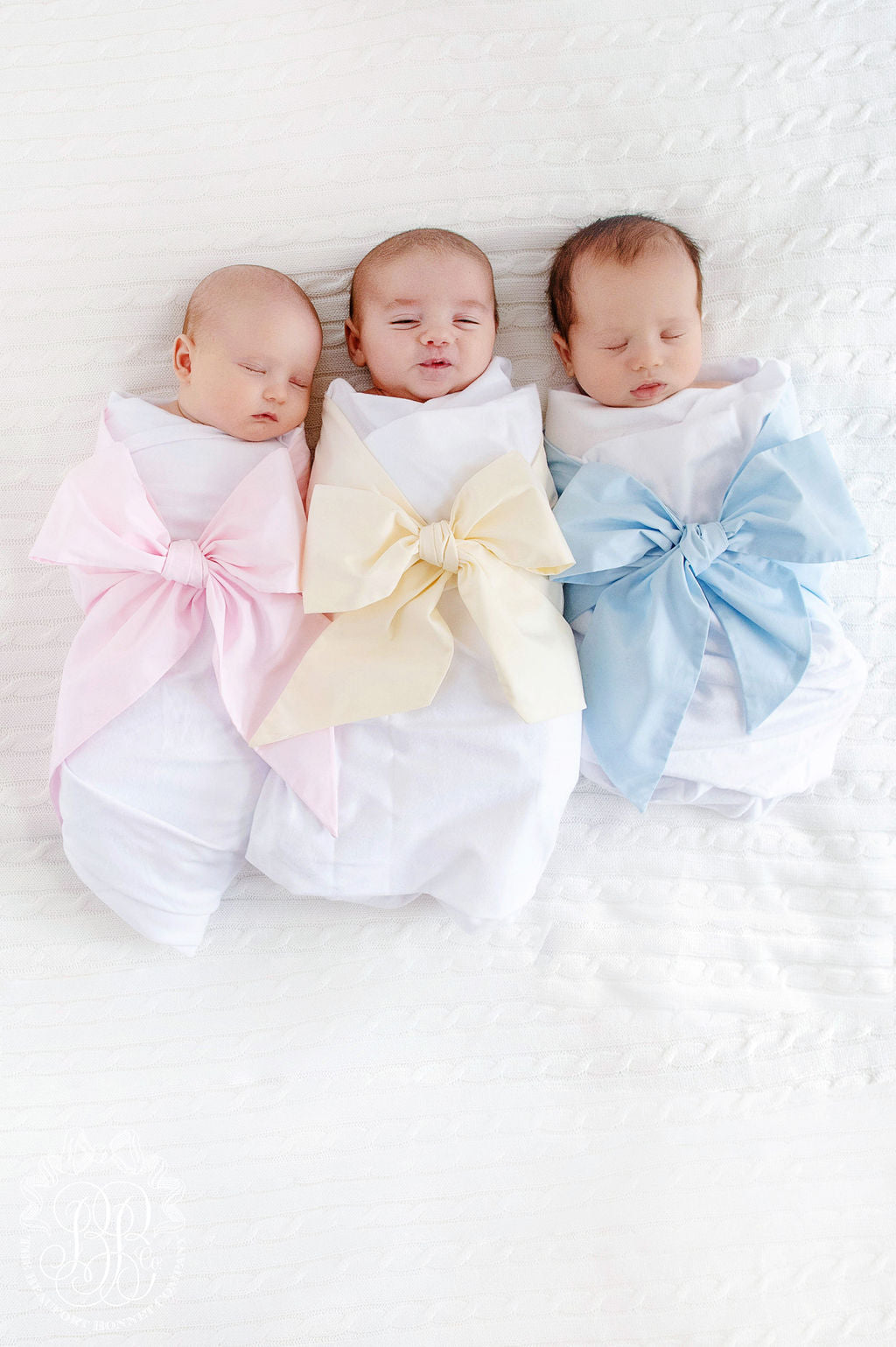 Beaufort Bonnet Bow Swaddle ® - Palm Beach Pink