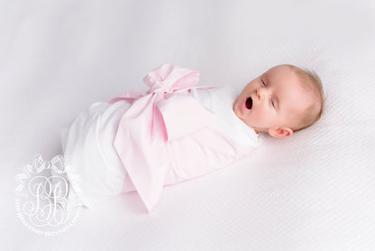 Beaufort Bonnet Bow Swaddle ® - Palm Beach Pink