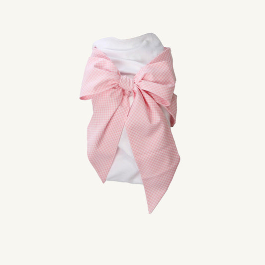 Beaufort Bonnet Bow Swaddle ® - Pink Greenbrier Gingham