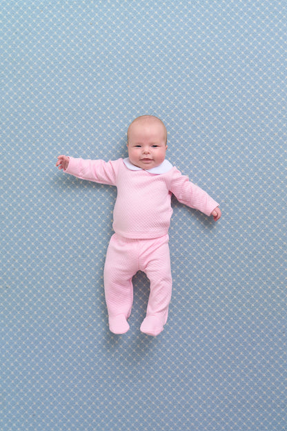 Beaufort Bonnet Hart's Hold Me Set (Pima Jacquard) - Palm Beach Pink