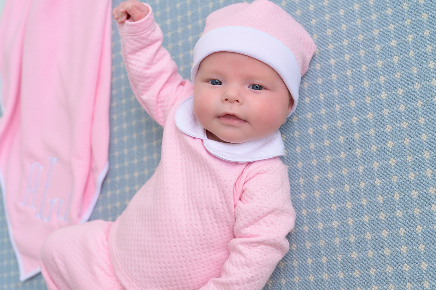 Beaufort Bonnet Hart's Hold Me Set (Pima Jacquard) - Palm Beach Pink