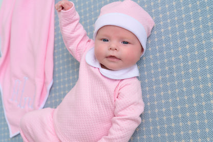 Beaufort Bonnet Hart's Hold Me Set (Pima Jacquard) - Palm Beach Pink