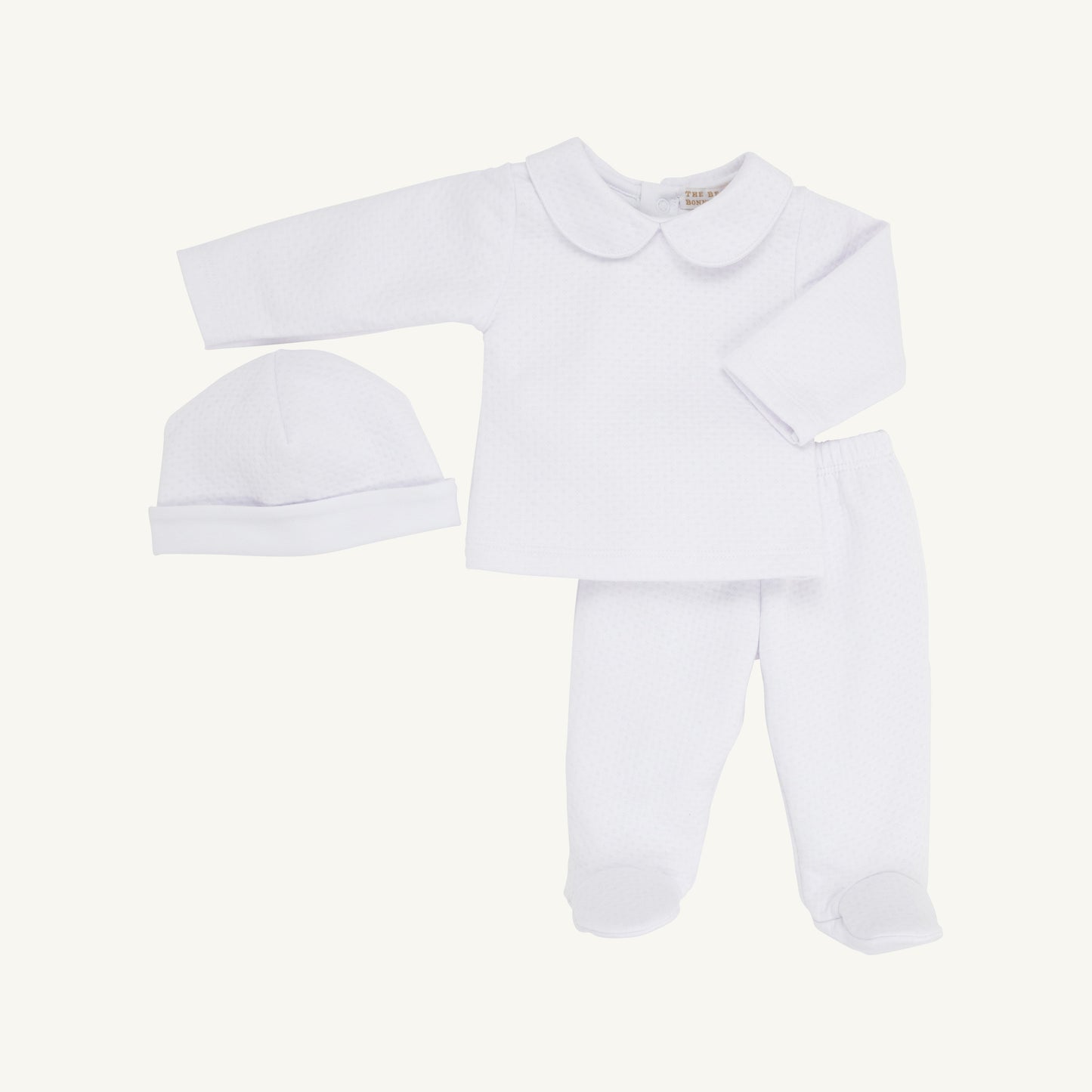 Beaufort Bonnet Hart's Hold Me Set (Pima Jacquard) - Worth Avenue White