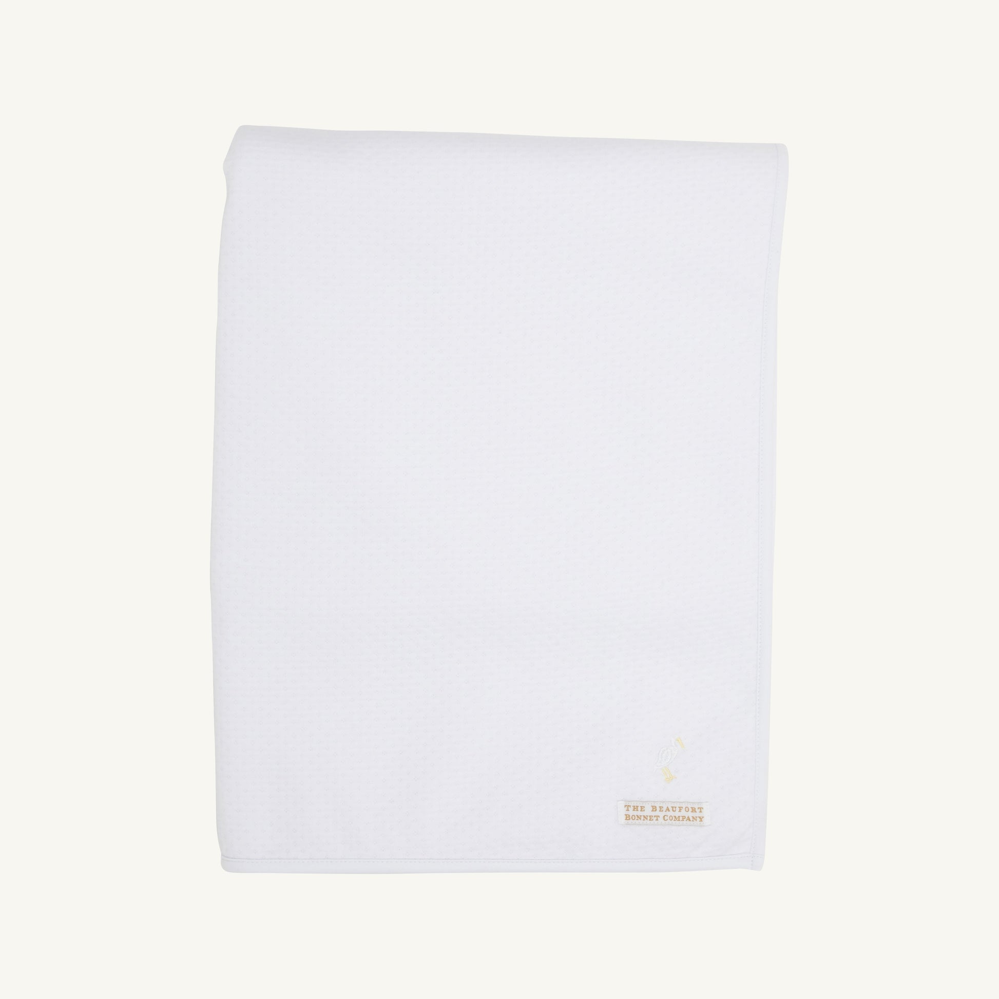 Beaufort Bonnet Silent Night Throw (Pima Jacquard) - Worth Avenue White