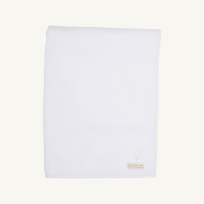 Beaufort Bonnet Silent Night Throw (Pima Jacquard) - Worth Avenue White