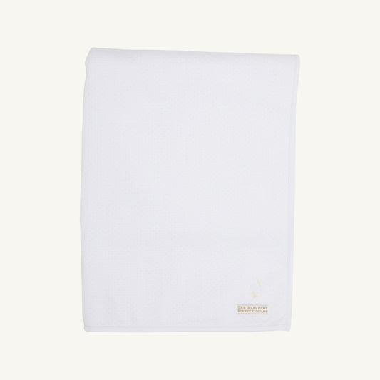 Beaufort Bonnet Silent Night Throw (Pima Jacquard) - Worth Avenue White