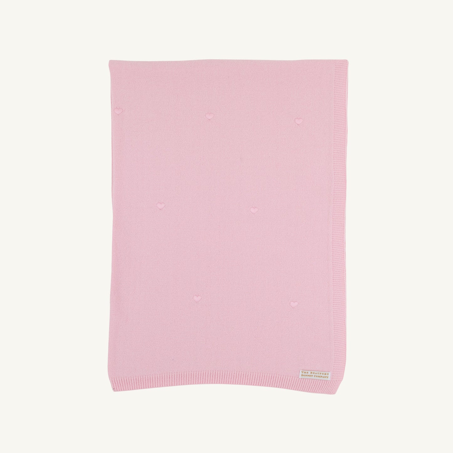 Beaufort Bonnet Bailey Baby Blanket - Palm Beach Pink & Hearts