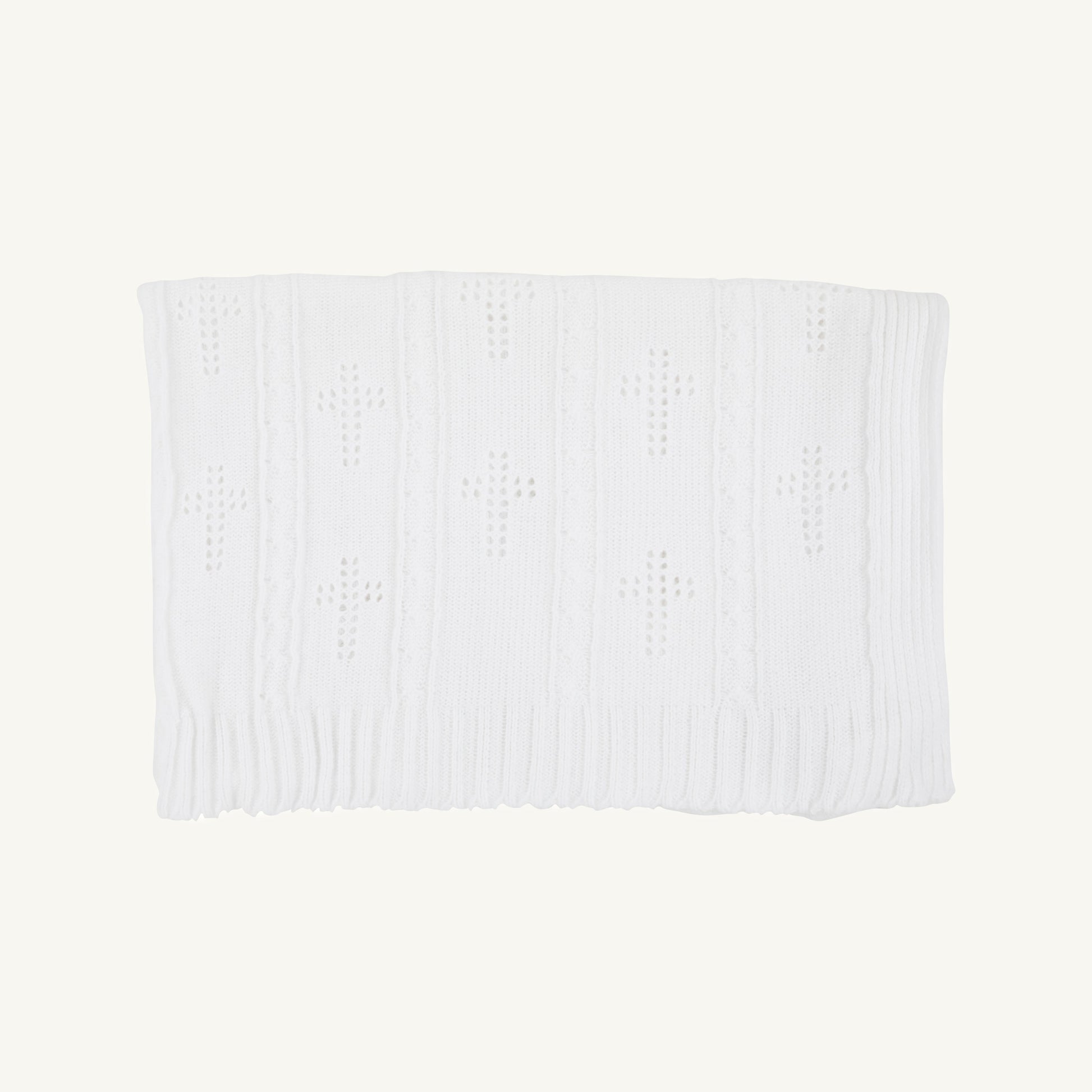 Beaufort Bonnet Bailey Baby Blanket - Worth Avenue White & Crosses
