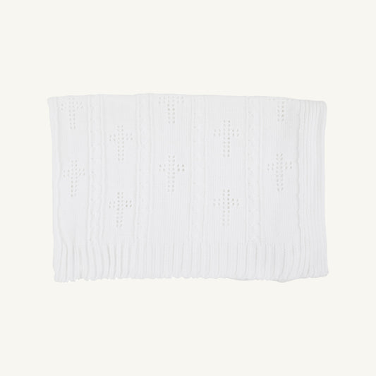 Beaufort Bonnet Bailey Baby Blanket - Worth Avenue White & Crosses