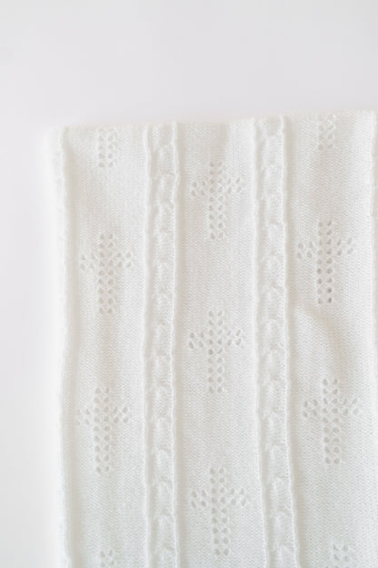 Beaufort Bonnet Bailey Baby Blanket - Worth Avenue White & Crosses