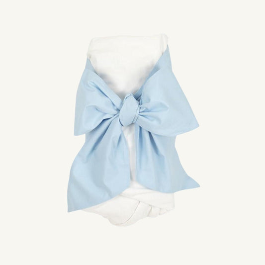 Beaufort Bonnet Bow Swaddle ® - Buckhead Blue