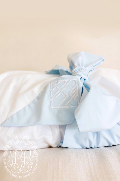 Beaufort Bonnet Bow Swaddle ® - Buckhead Blue