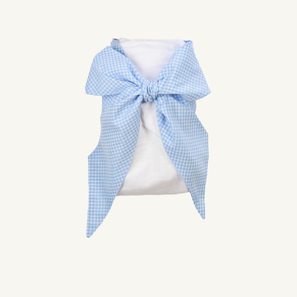 Beaufort Bonnet Bow Swaddle ® - Blue Gasparilla Gingham