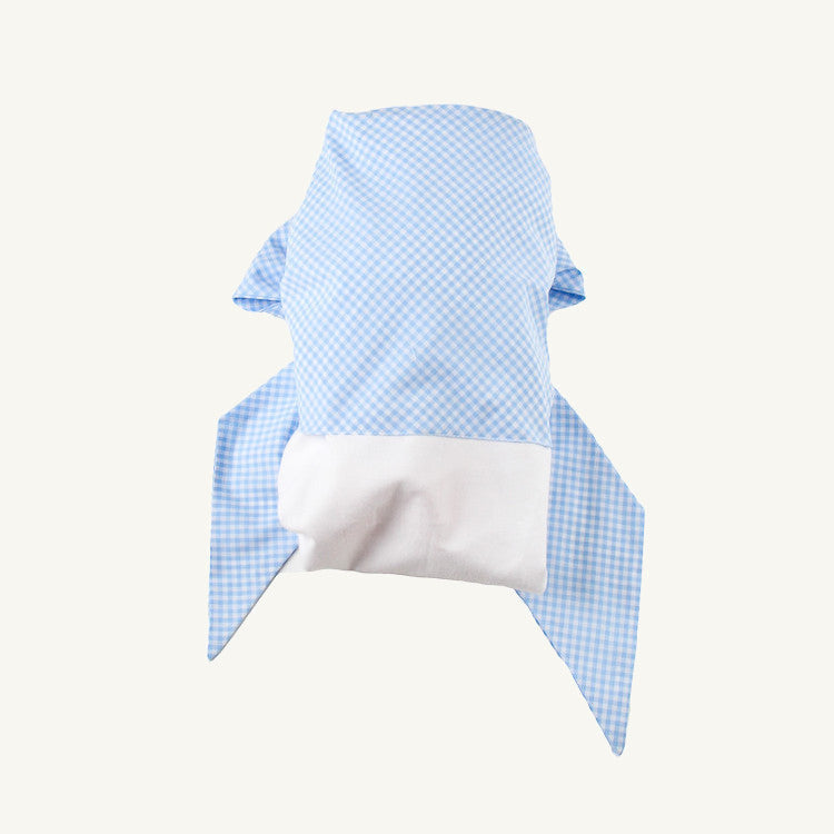 Beaufort Bonnet Bow Swaddle ® - Blue Gasparilla Gingham