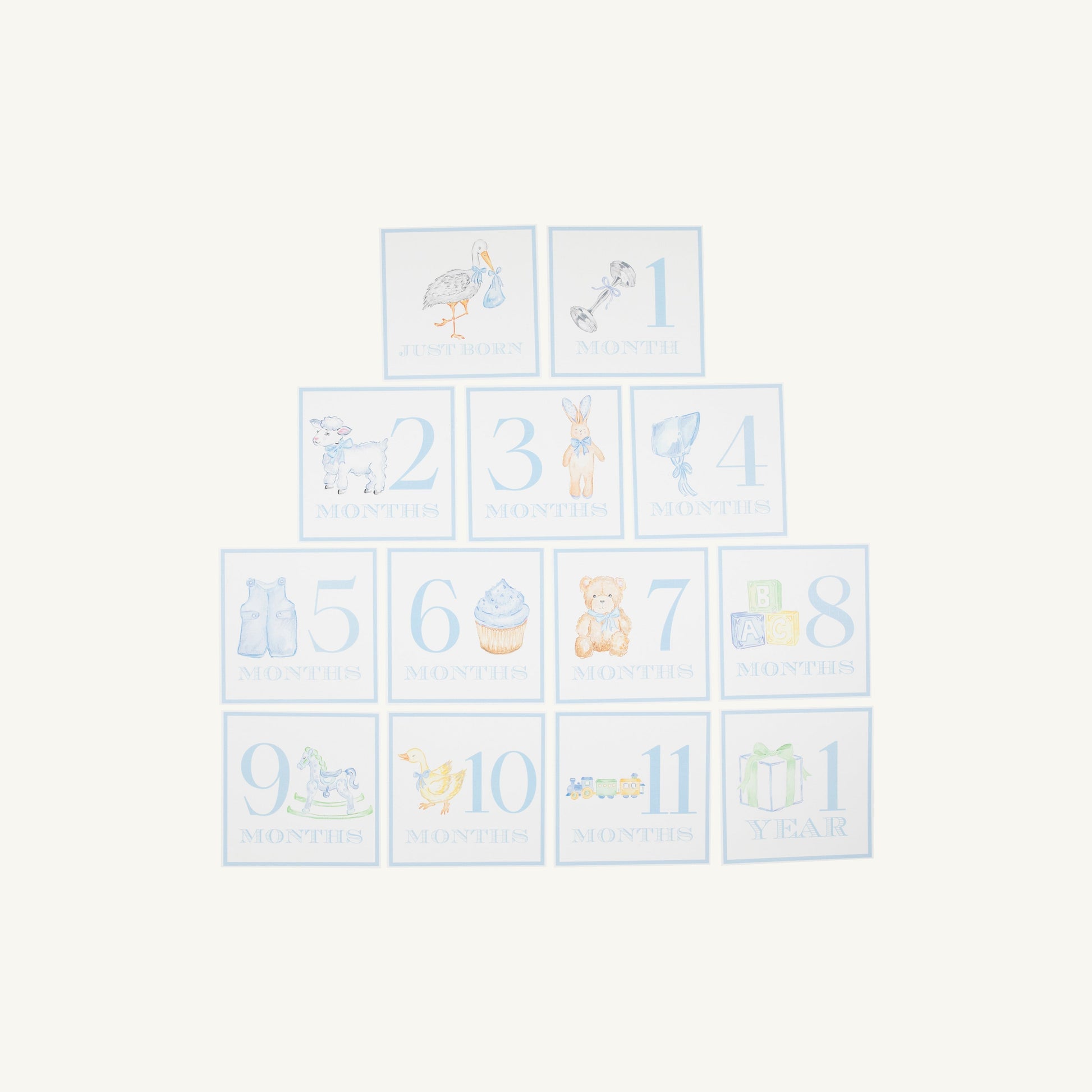 Beaufort Bonnet Sir Proper's Month Markers - Buckhead Blue