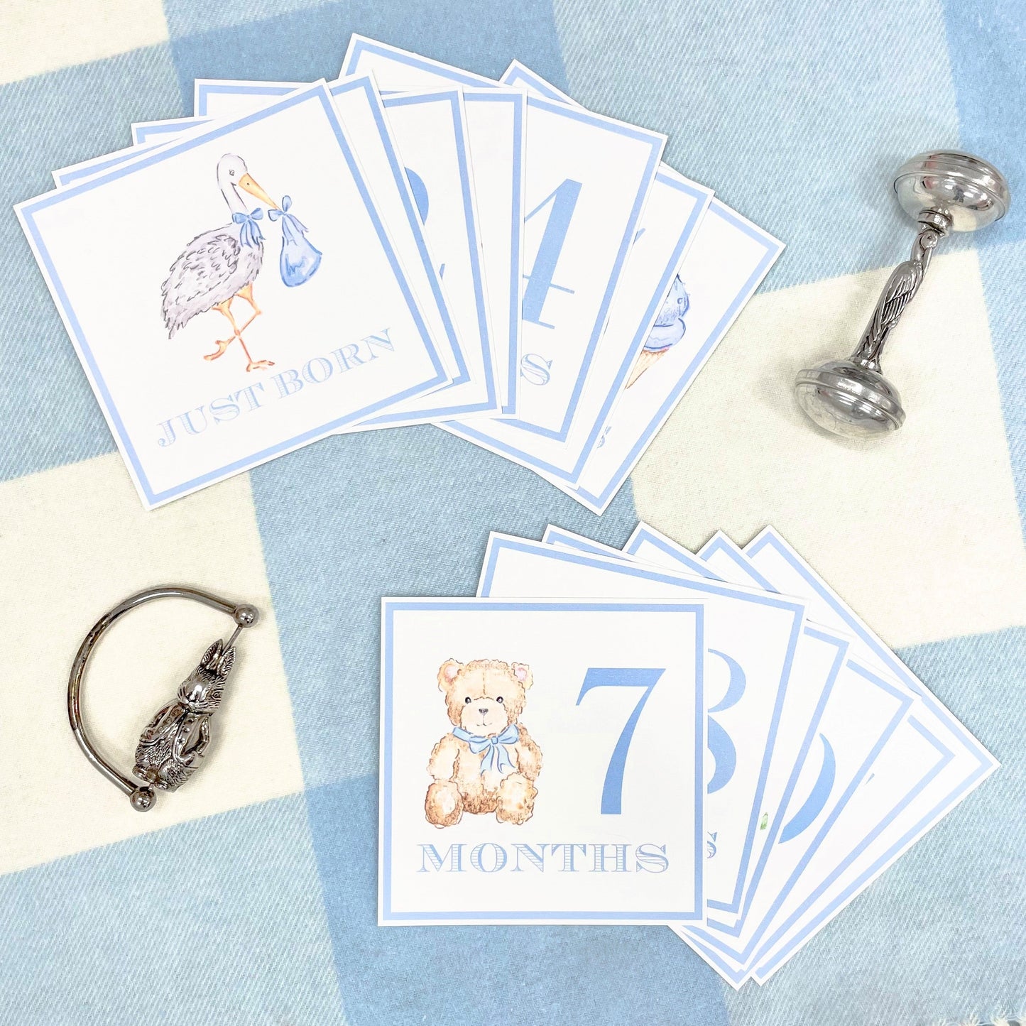 Beaufort Bonnet Sir Proper's Month Markers - Buckhead Blue