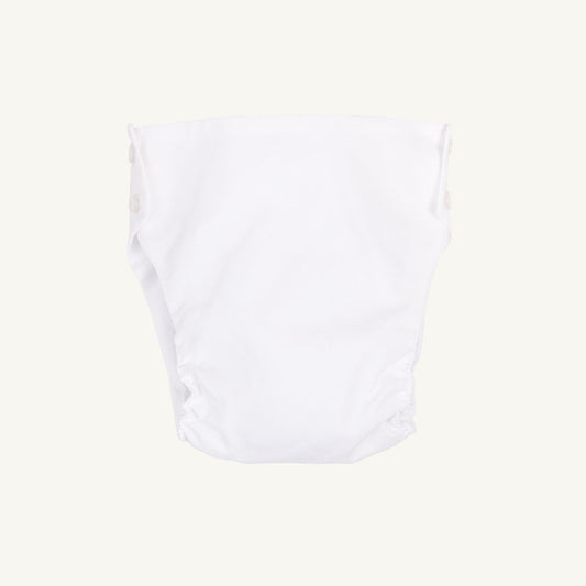 Beaufort Bonnet Dalton Diaper Cover - Worth Avenue White
