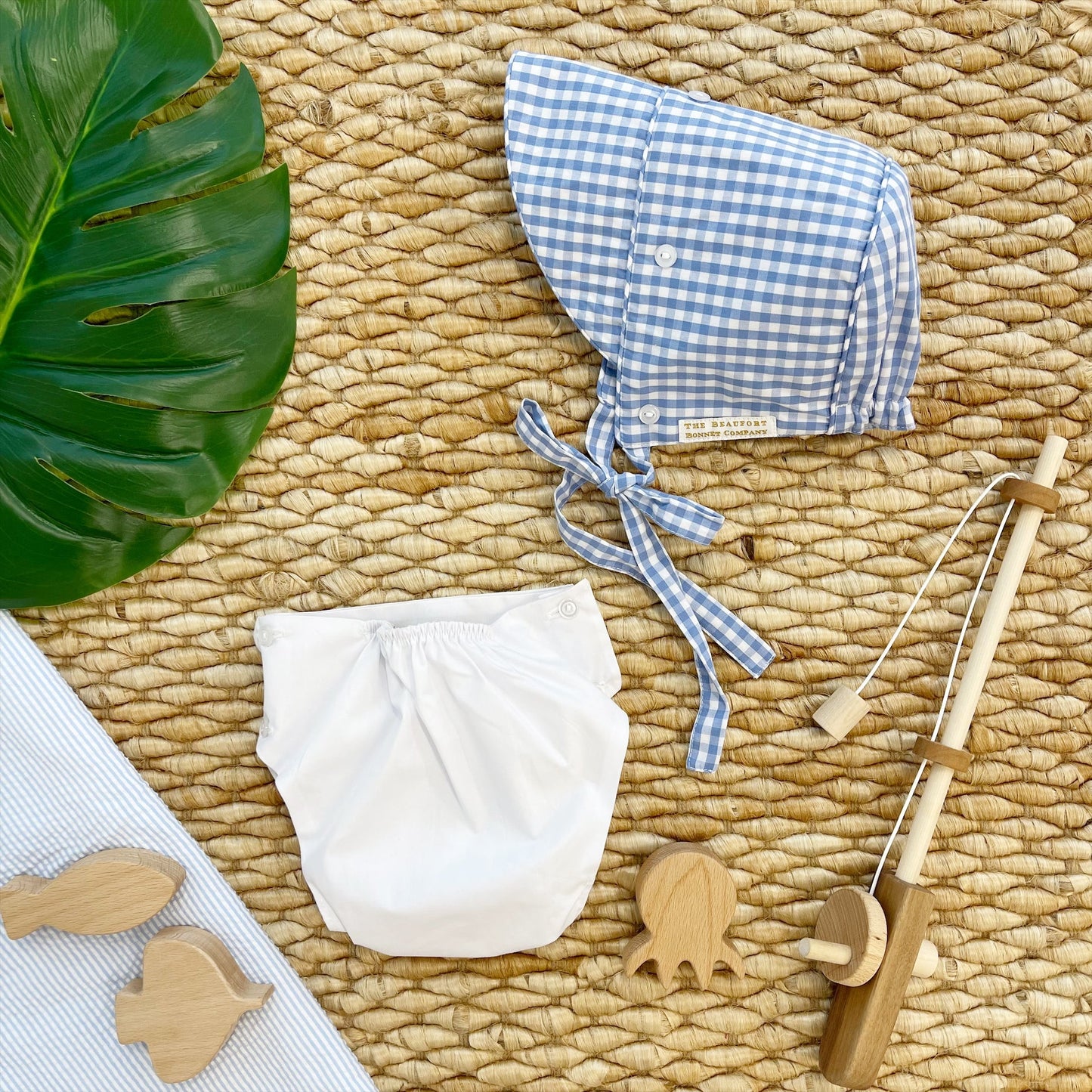 Beaufort Bonnet Dalton Diaper Cover - Worth Avenue White