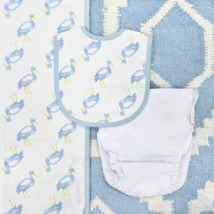 Beaufort Bonnet Dalton Diaper Cover - Worth Avenue White