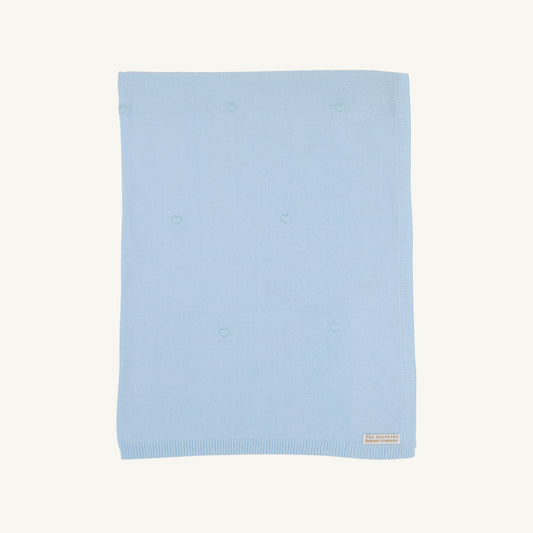 Beaufort Bonnet Bailey Baby Blanket - Buckhead Blue & Hearts