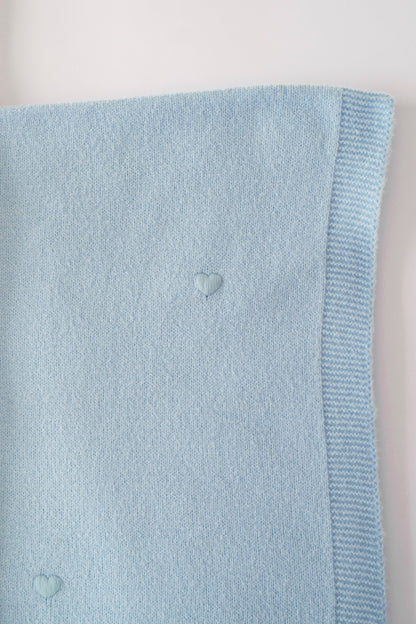 Beaufort Bonnet Bailey Baby Blanket - Buckhead Blue & Hearts