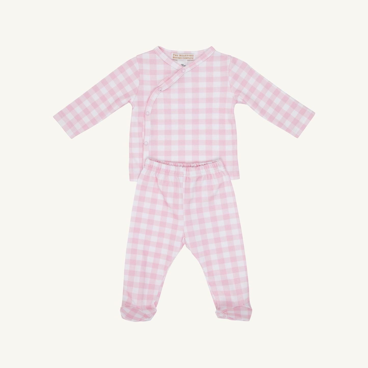 Beaufort Bonnet Cameron Cross-Front Set - Palm Beach Pink Gingham