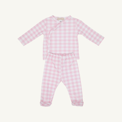 Beaufort Bonnet Cameron Cross-Front Set - Palm Beach Pink Gingham