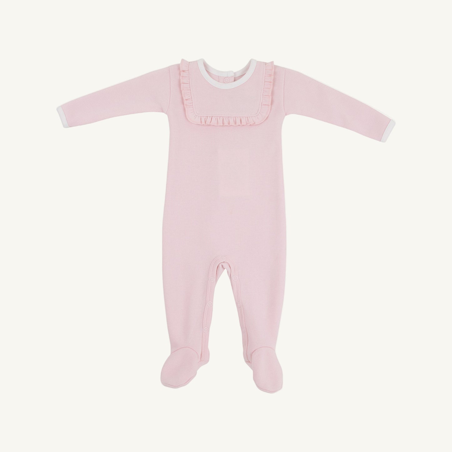 Beaufort Bonnet Rock Me Romper (Ribbed) - Palm Beach Pink