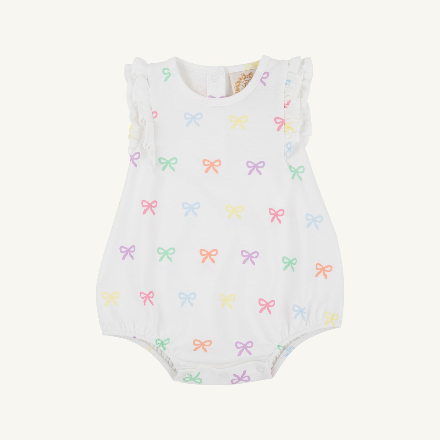Beaufort Bonnet Ruehling Ruffle Bubble - Bitty Bows (Worth Avenue White)