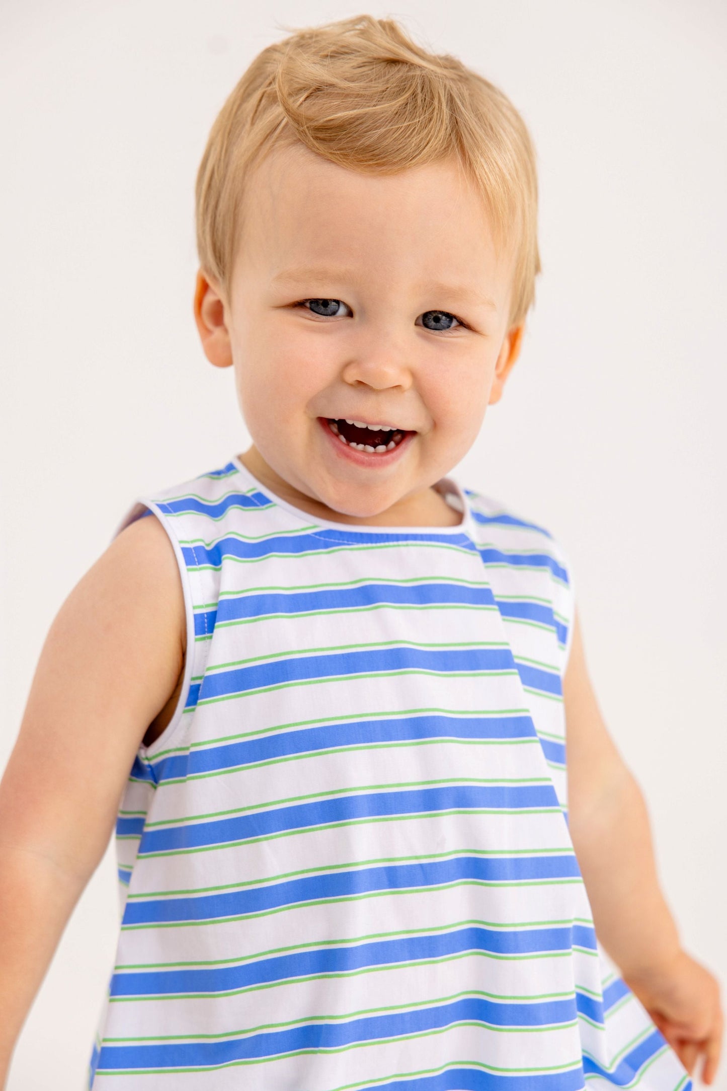 Beaufort Bonnet Benjamin Bubble - Seabrook Stripe & Worth Avenue White