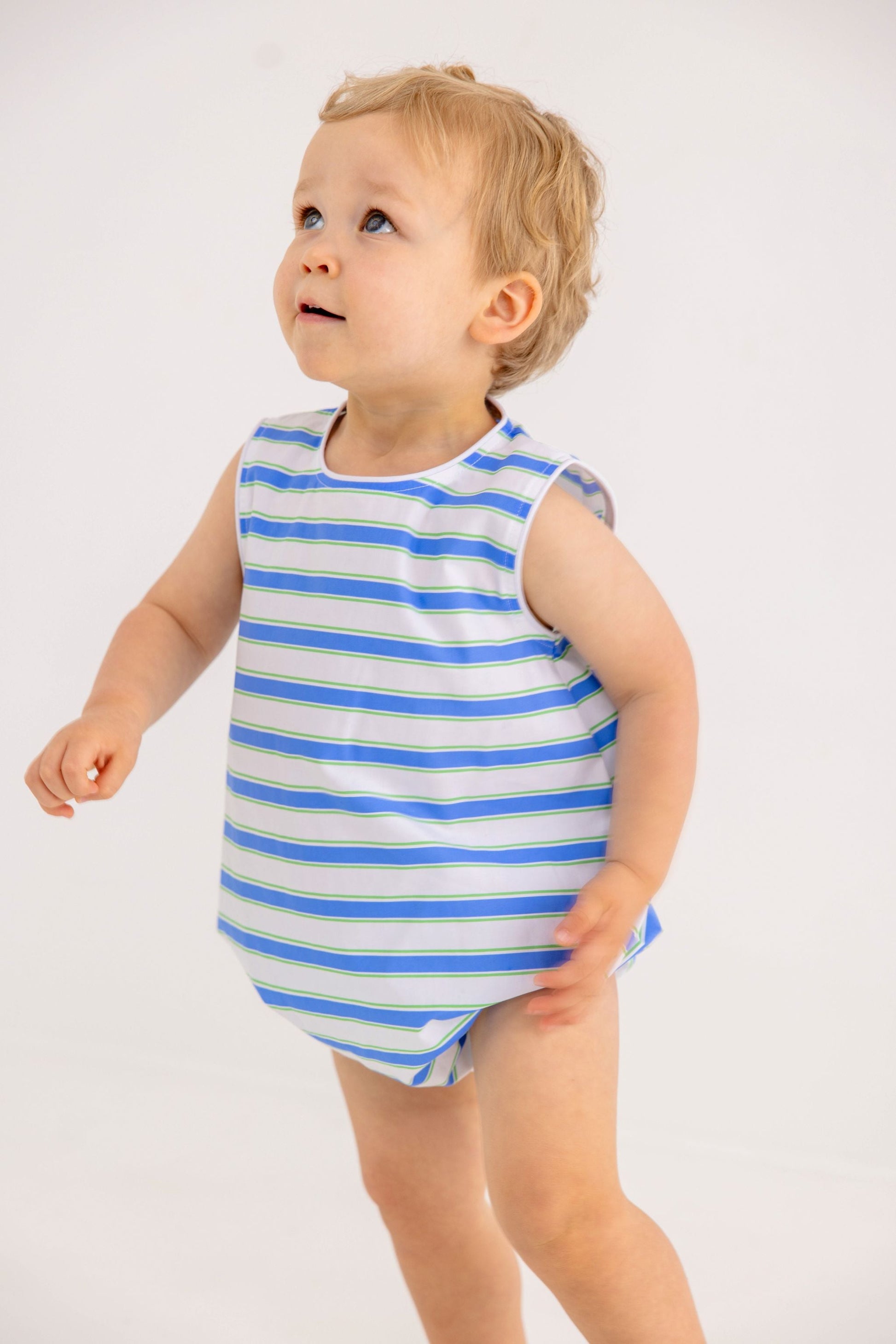 Beaufort Bonnet Benjamin Bubble - Seabrook Stripe & Worth Avenue White