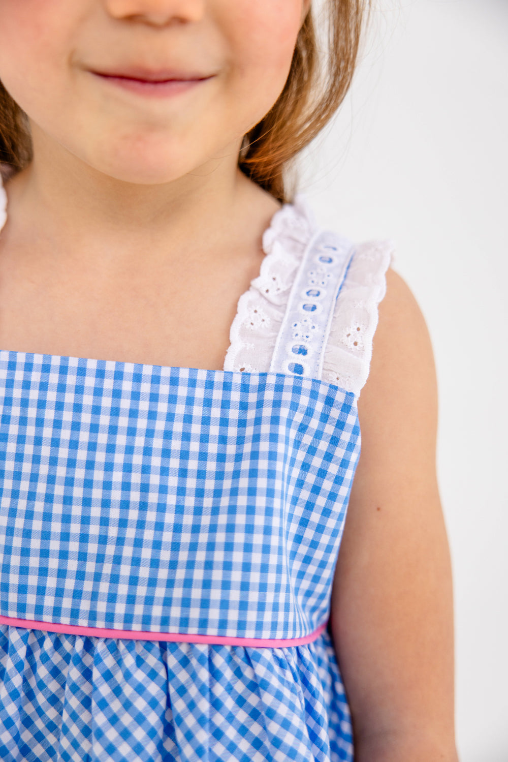 Beaufort Bonnet Babs Bloomer Set - Sunrise Blvd. Blue Mini Gingham