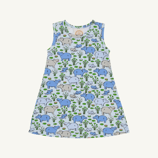Beaufort Bonnet Sleeveless Polly Play Dress - Bal Harbour Hippo (Beale Stree