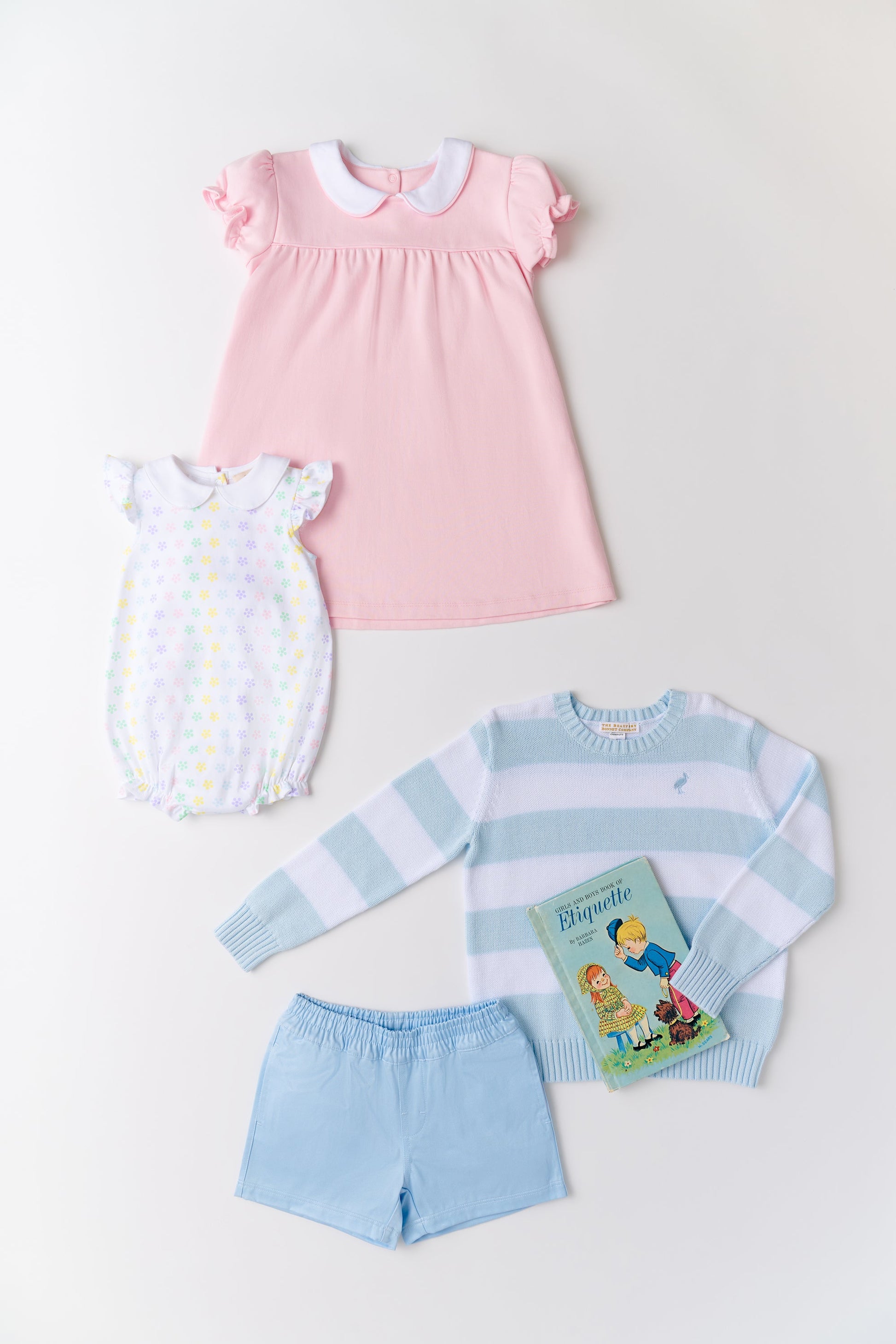 Beaufort Bonnet Holly Day Dress - Palm Beach Pink & Worth Avenue White