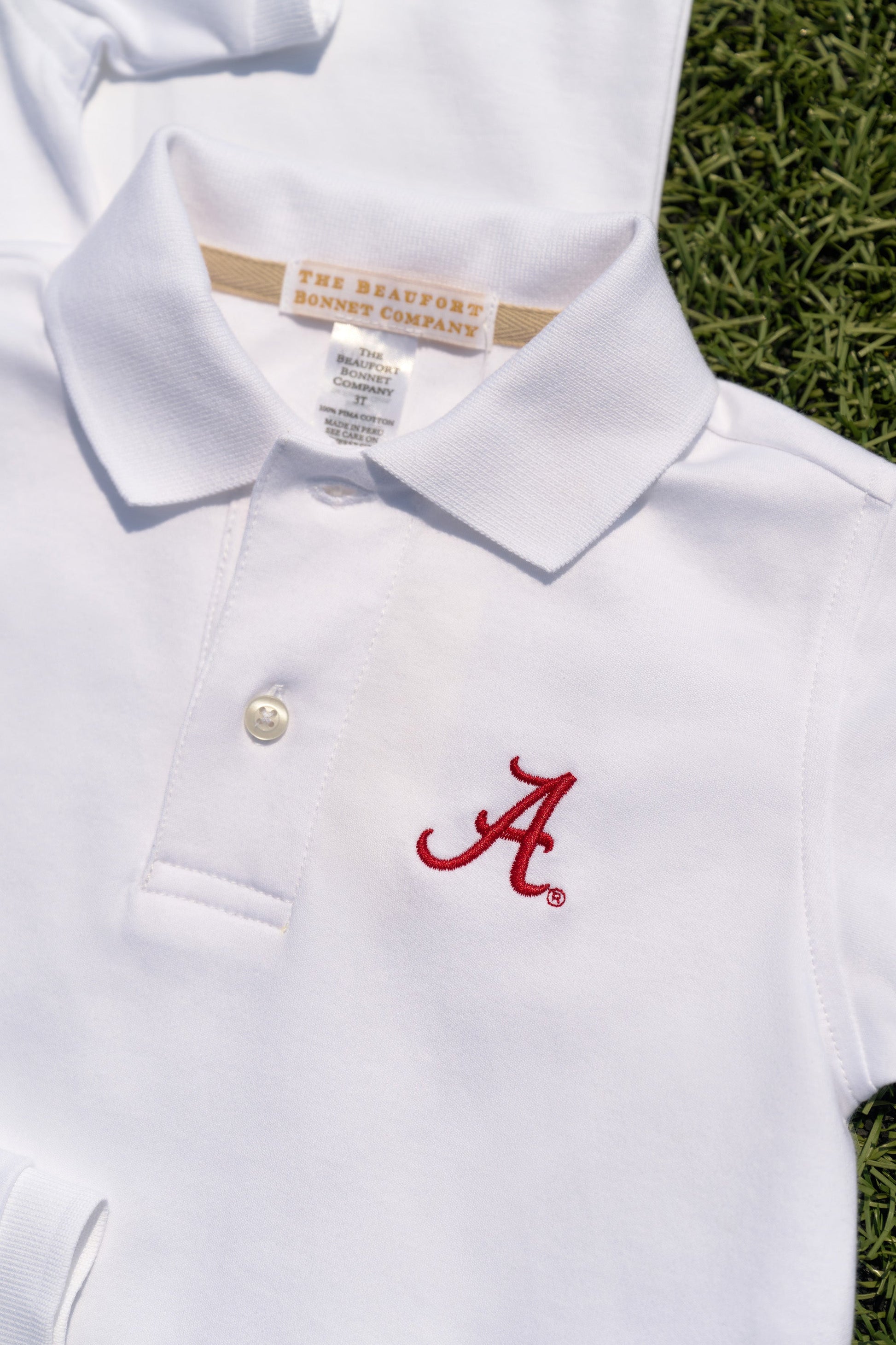 Beaufort Bonnet Alabama Prim & Proper Polo & Onesie - Worth Avenue White
