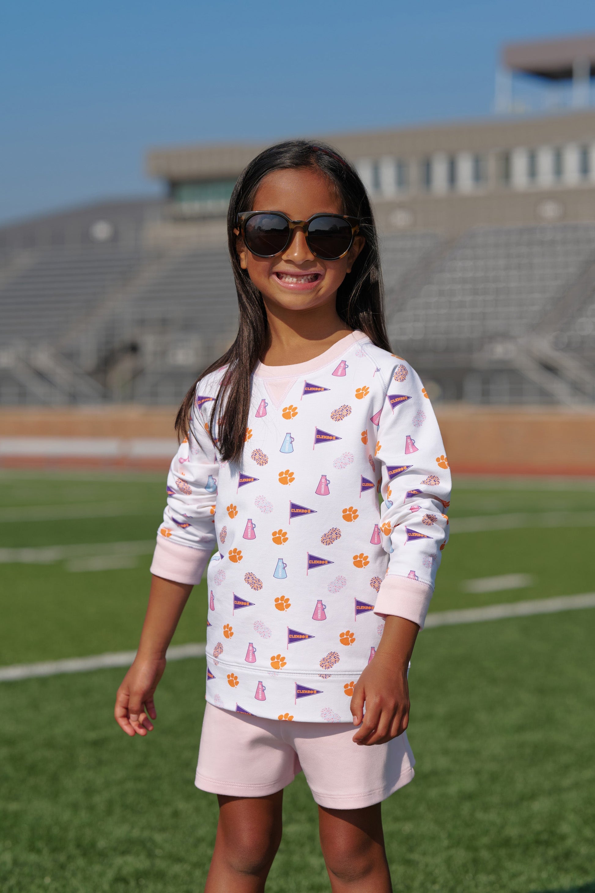 Beaufort Bonnet Clemson Cassidy Comfy Crewneck - Tiger Triumph