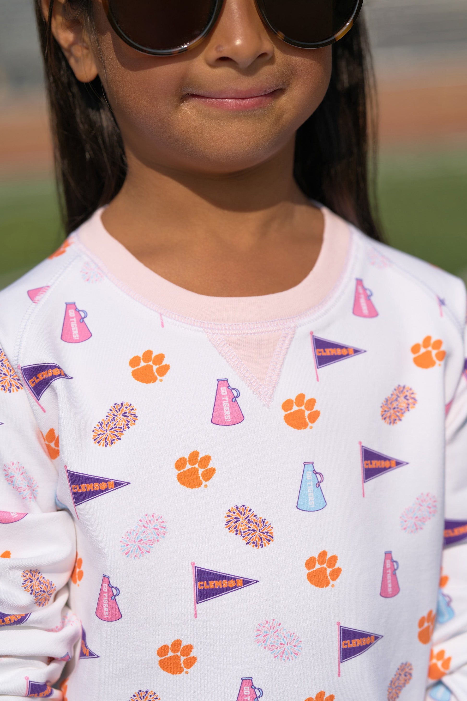 Beaufort Bonnet Clemson Cassidy Comfy Crewneck - Tiger Triumph