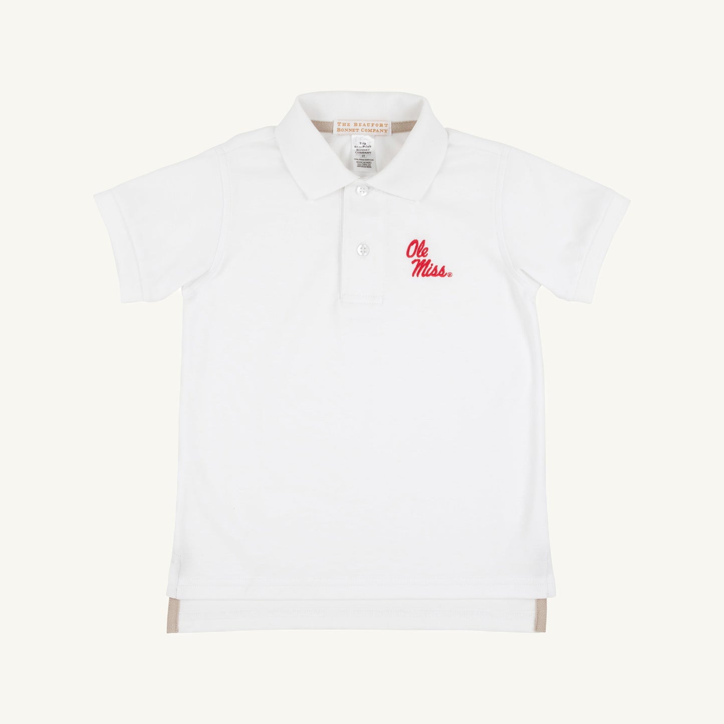 Beaufort Bonnet Ole Miss Prim & Proper Polo & Onesie - Worth Avenue White