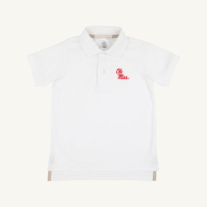 Beaufort Bonnet Ole Miss Prim & Proper Polo & Onesie - Worth Avenue White