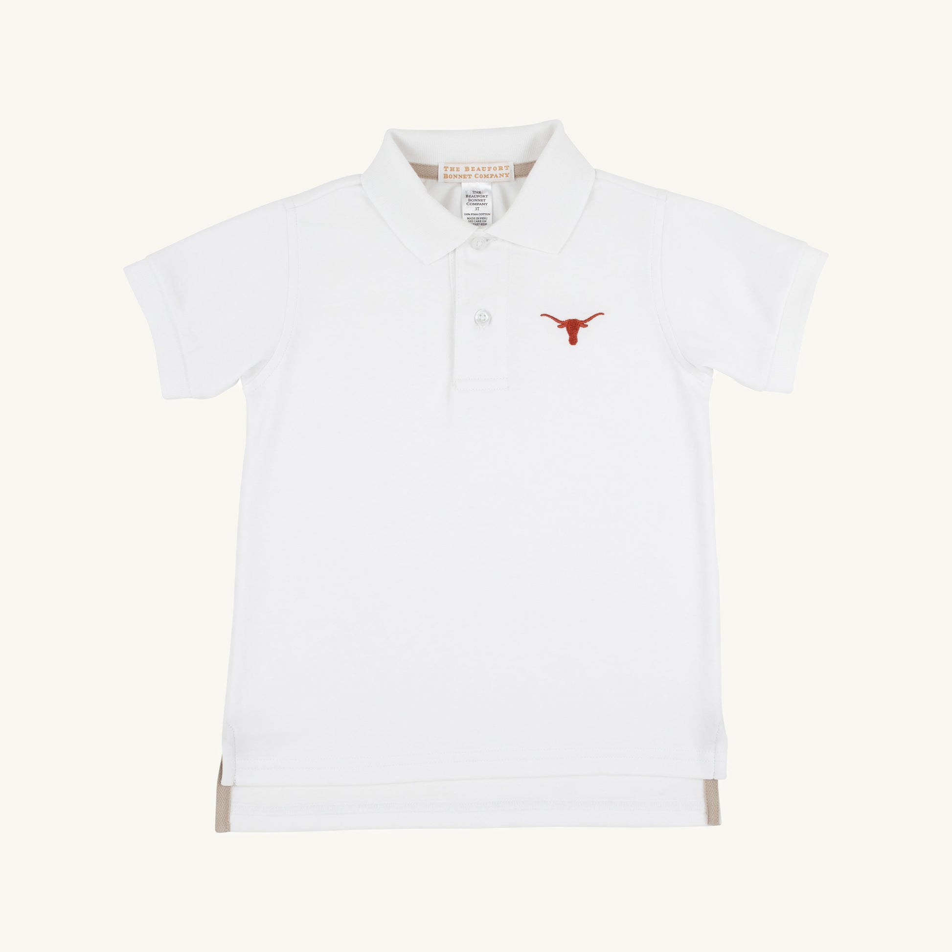 Beaufort Bonnet Texas Prim & Proper Polo & Onesie - Worth Avenue White