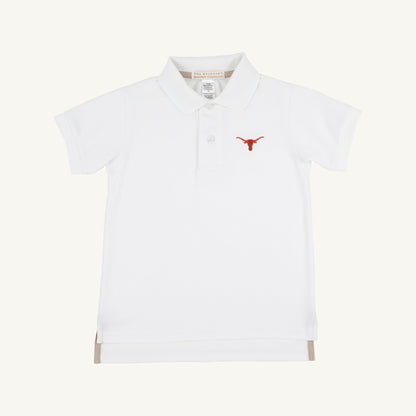 Beaufort Bonnet Texas Prim & Proper Polo & Onesie - Worth Avenue White