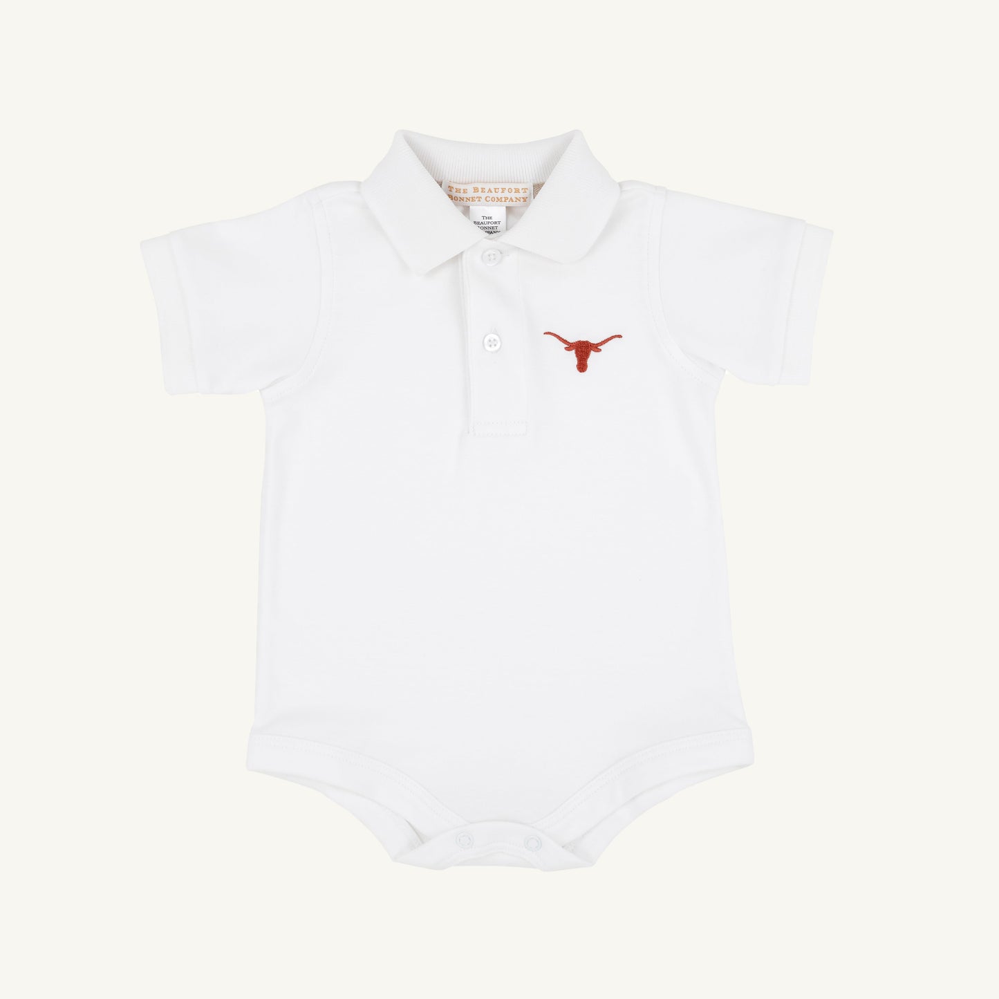 Beaufort Bonnet Texas Prim & Proper Polo & Onesie - Worth Avenue White