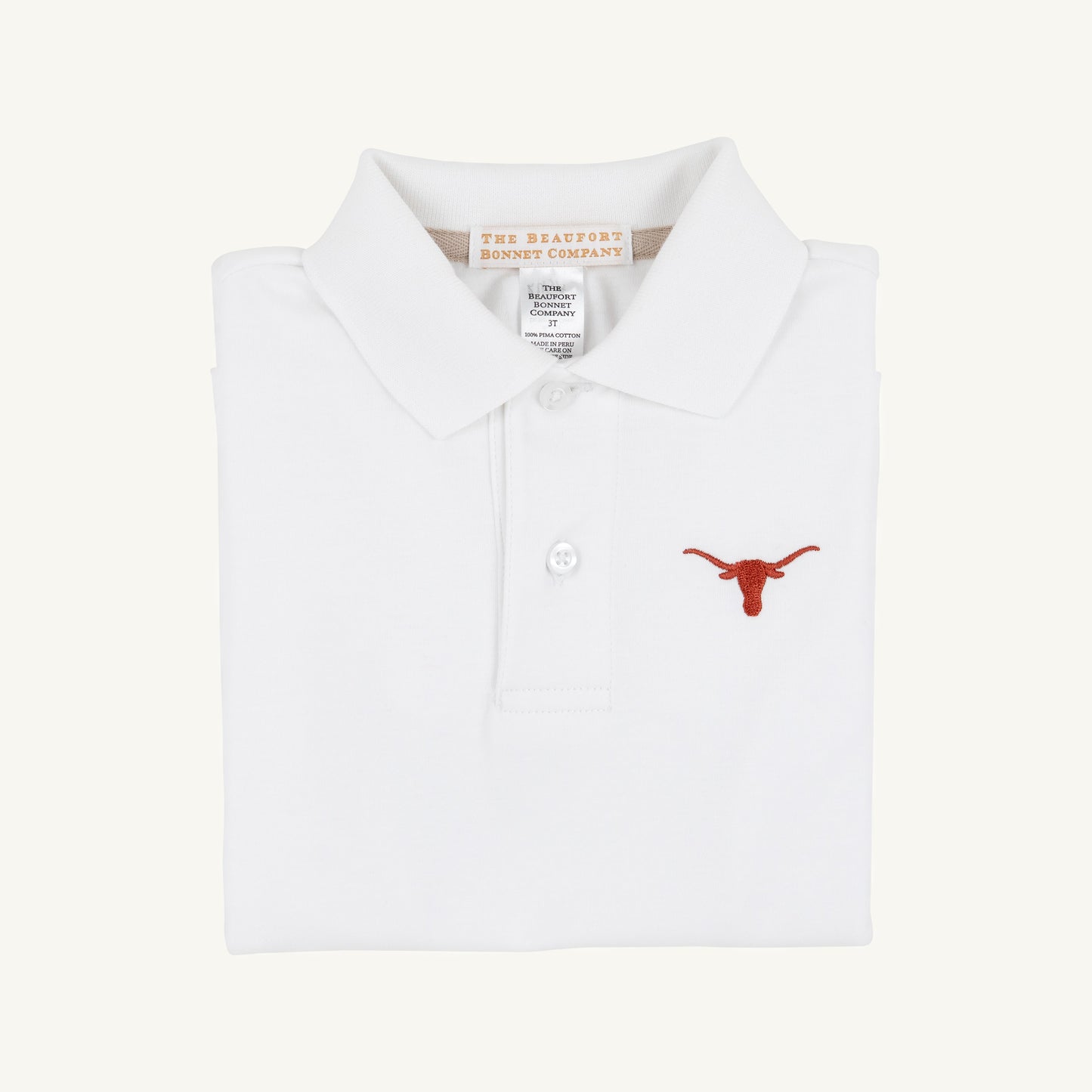 Beaufort Bonnet Texas Prim & Proper Polo & Onesie - Worth Avenue White
