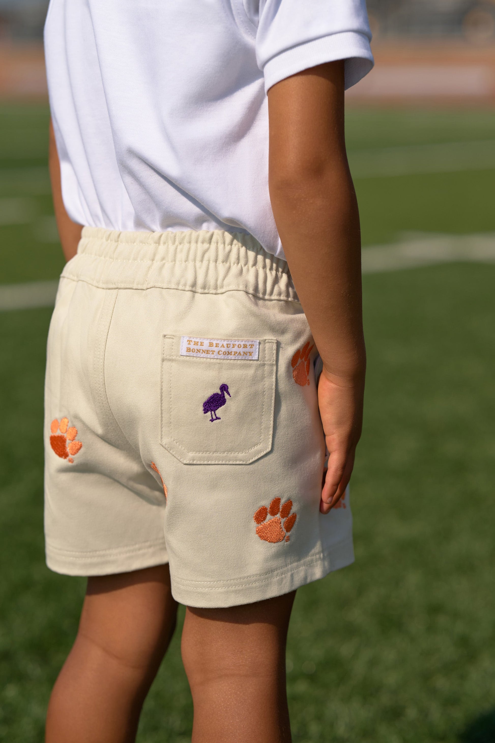 Beaufort Bonnet Clemson Critter Sheffield Shorts - Saratoga Stone